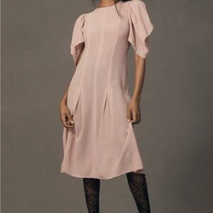Anthropologie Blush Midi Dress